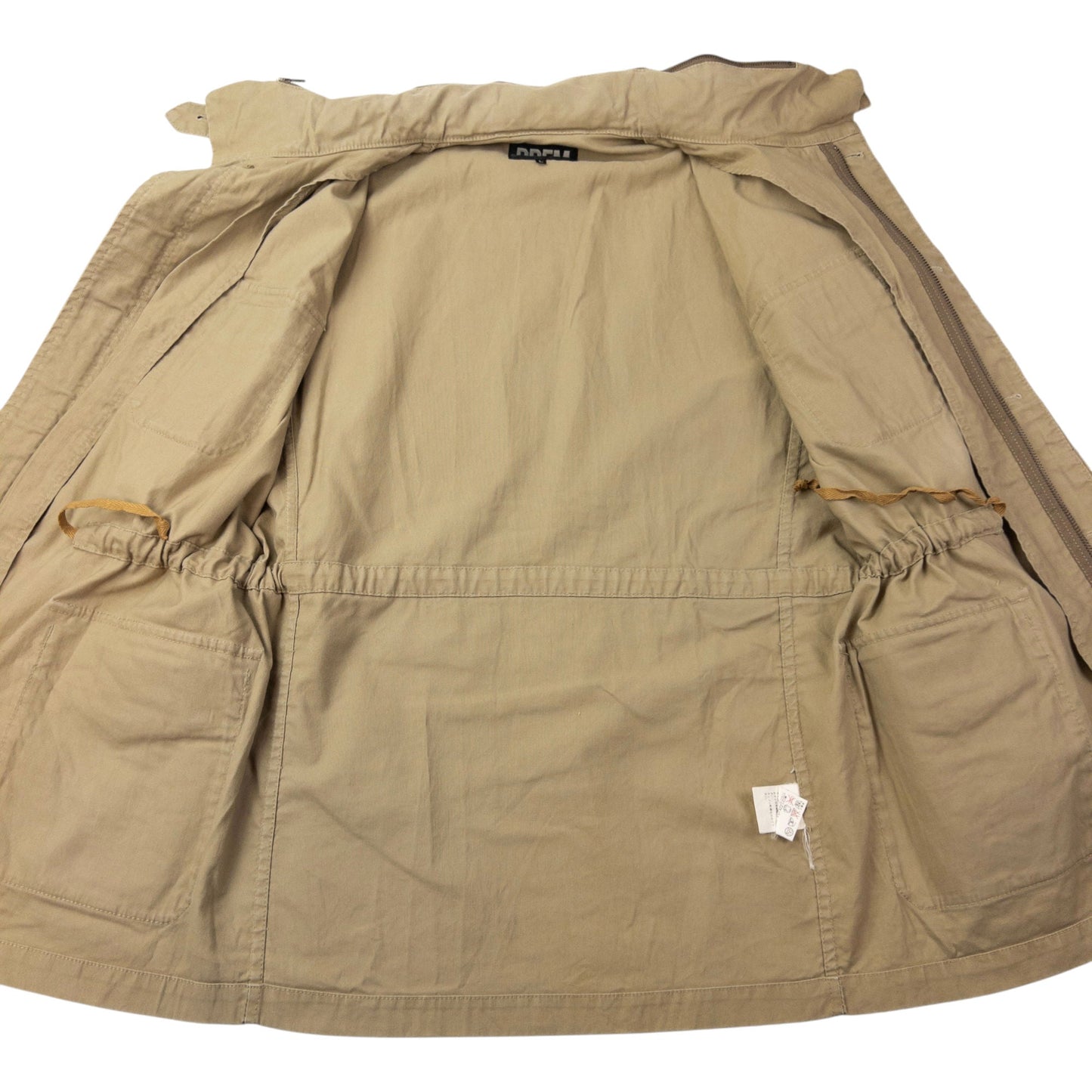 Vintage PPFM Convertible Zip Off Sleeve Military Jacket Size L