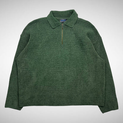 Kenzo Wool 1/4 Zip Collar Knit (1990s)