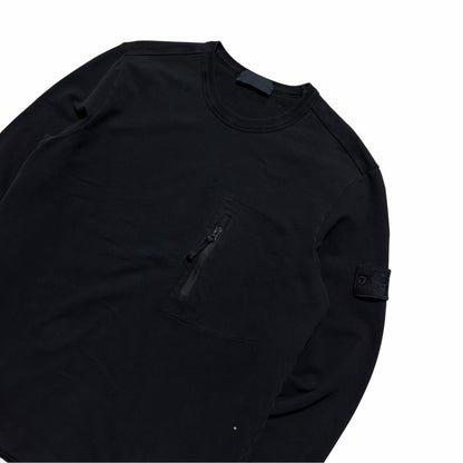 Stone Island Navy Ghost Pullover Crewneck | XL, Navy