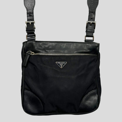 Prada Milano 00’s Nylon & Leather Crossbody Bag