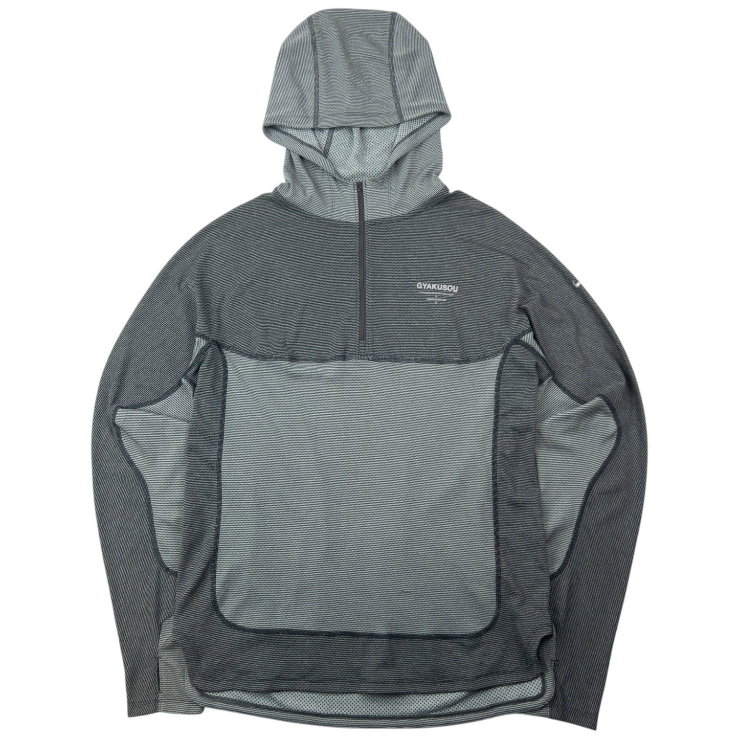 Vintage Nike Gyakusou Undercover Lab Crew Q Zip Hoodie Size S | Small, Grey