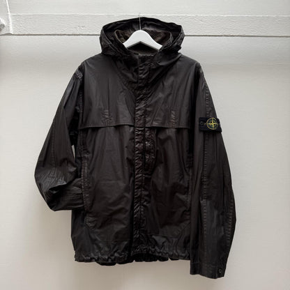 Stone Island Mussola Gommata Jacket (XL) | Extra Large, Black