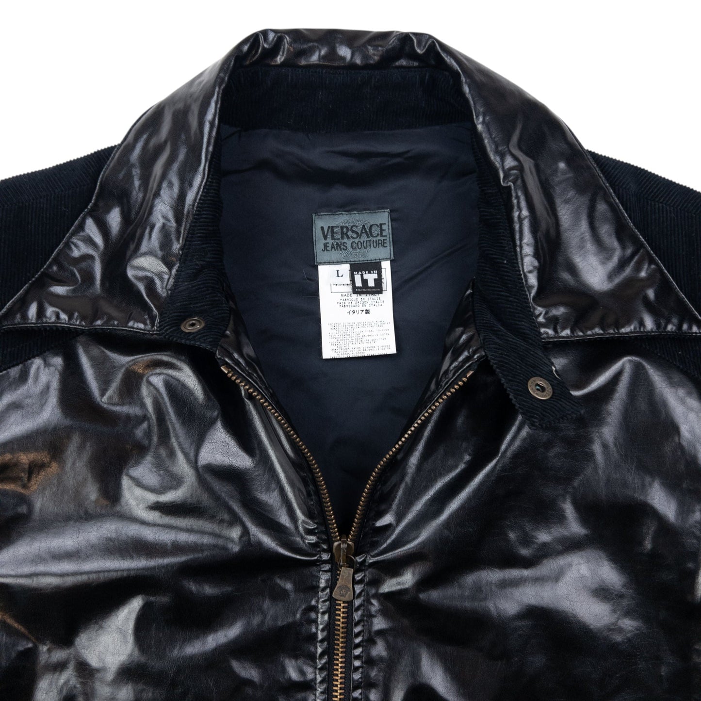 Vintage Versace Jeans Couture Leather Jacket Size S