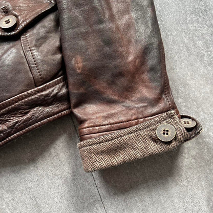 Vintage Leather Jacket | Brown, Brown