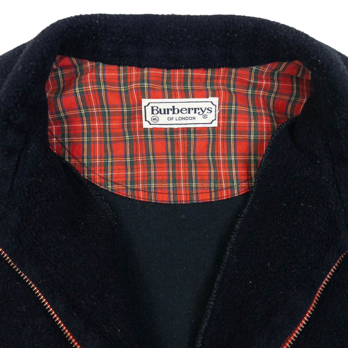 Vintage 90s Burberry Q Zip Fleece Sweatshirt Size L | Large, Multicoloured