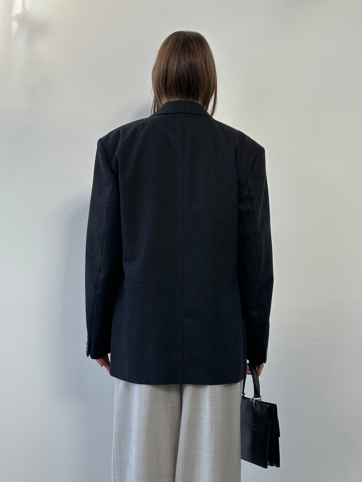 Italian Vintage Pure Wool Double Breasted Blazer - 40R/XL