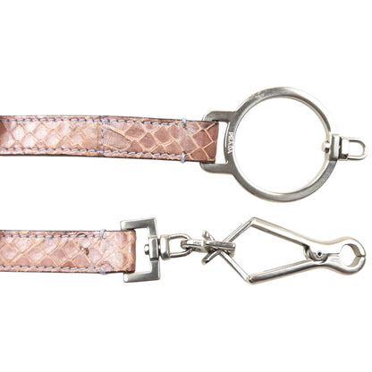 Vintage 2000s Prada Snakskin Leather Belt Womens Size W30 | O/S, Pink