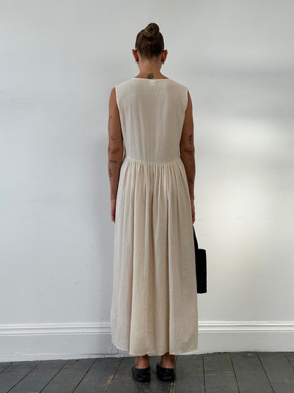 Max Mara Pure Cotton Floor Length Sun Dress - UK12