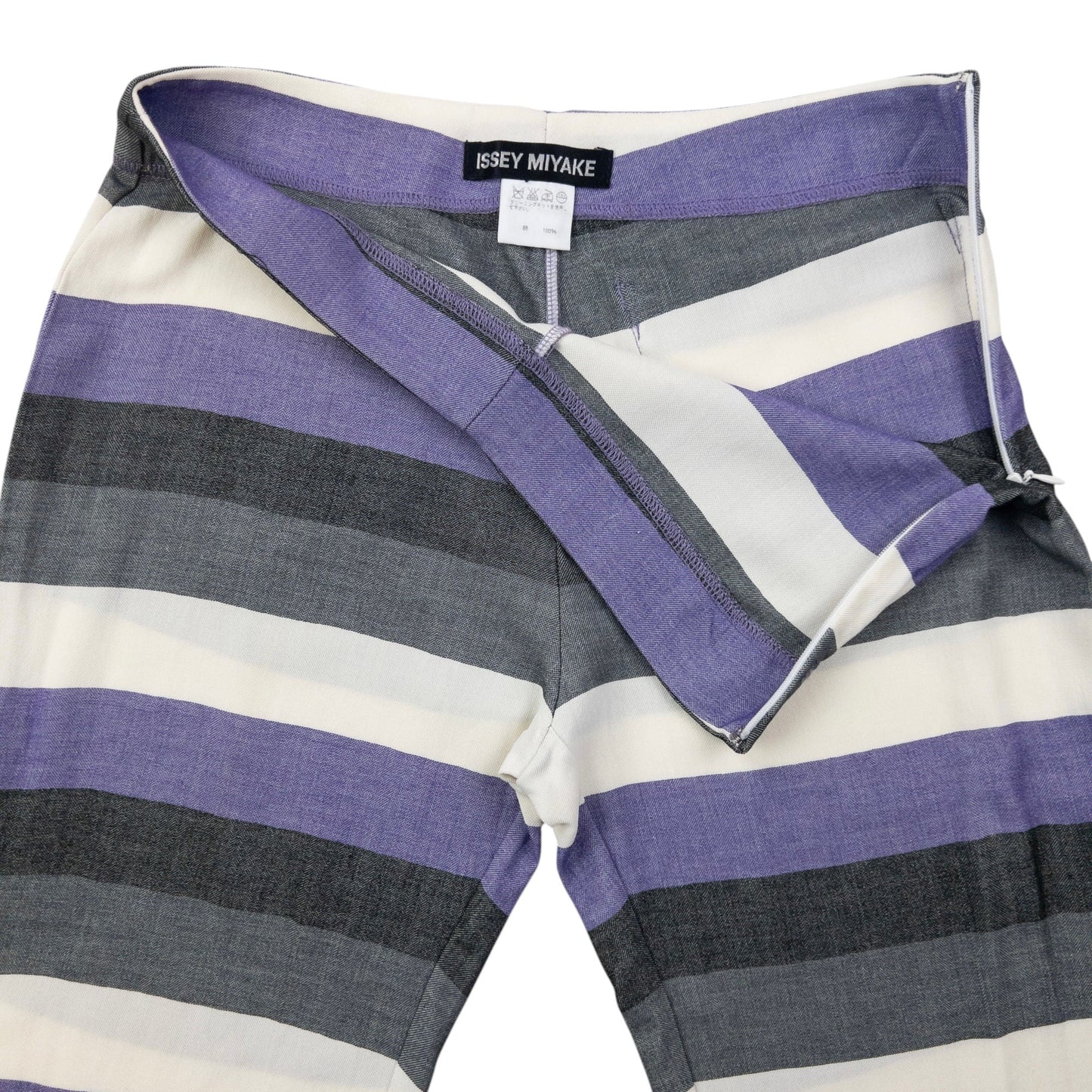 Vintage 2000s Issey Miyake Striped Trousers Womens Size W26
