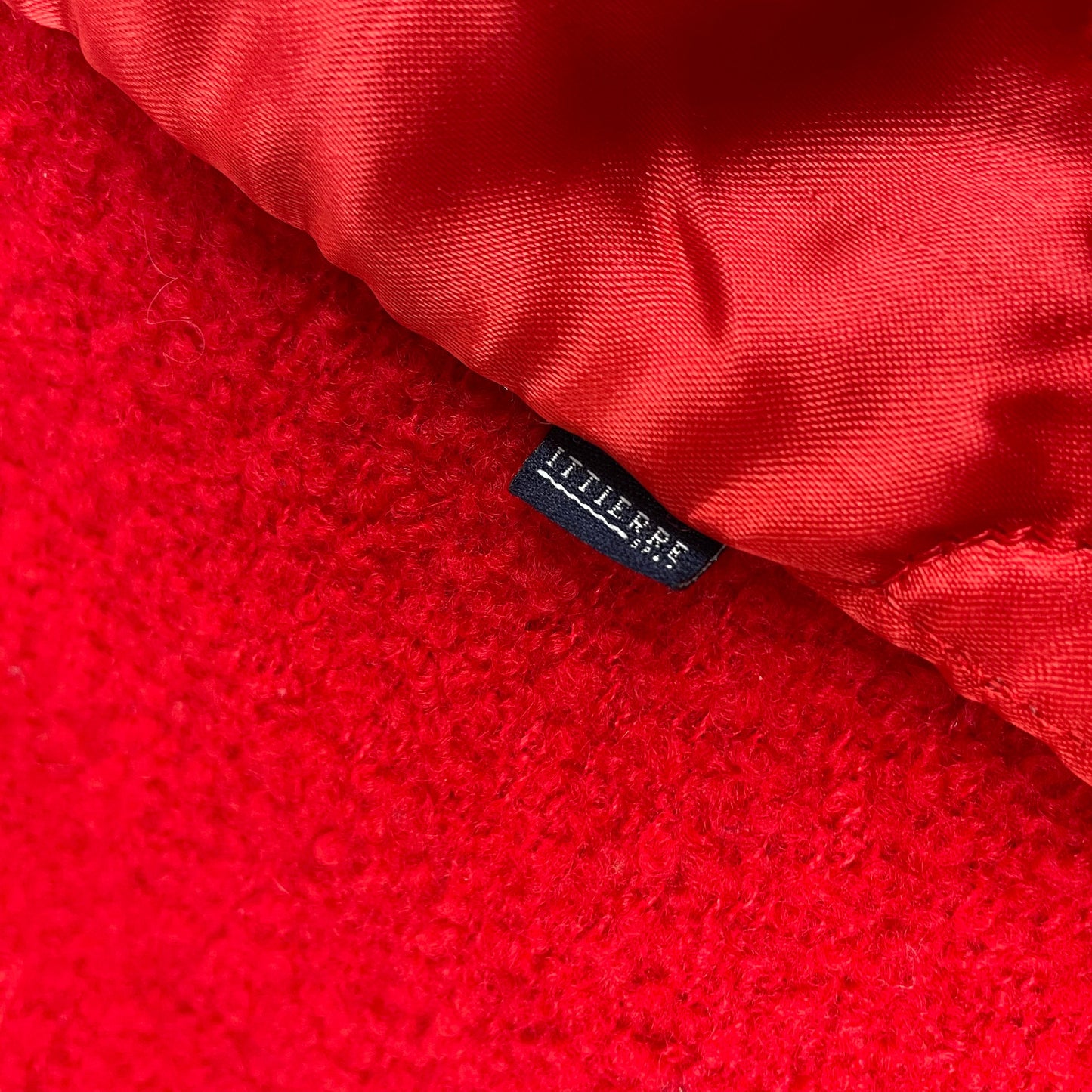 Versace c.1994 red boucle coat