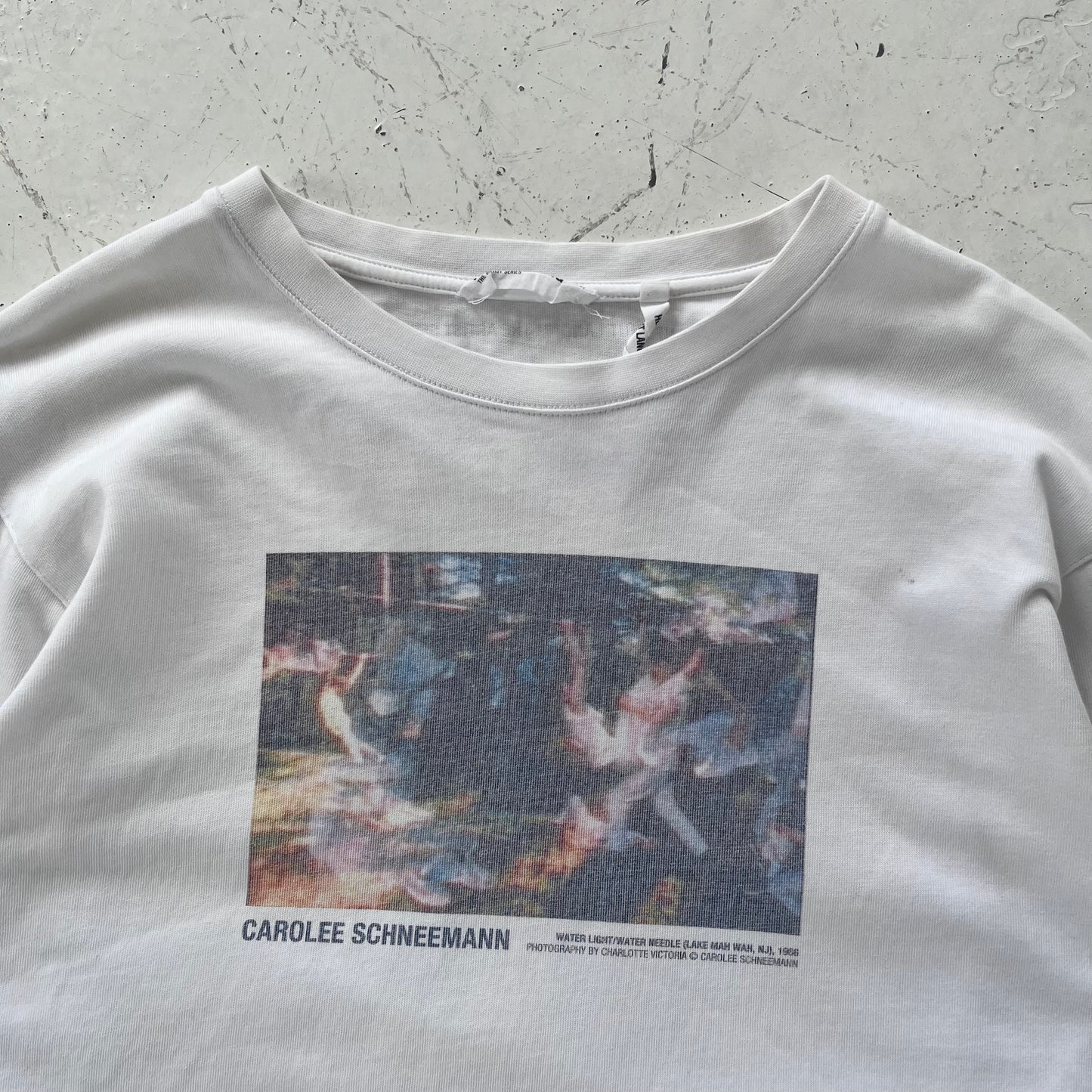 2000s helmut lang artist series graphic longsleeve | White, White