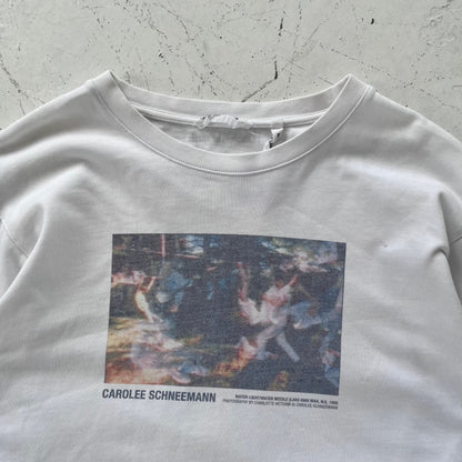 2000s helmut lang artist series graphic longsleeve | White, White