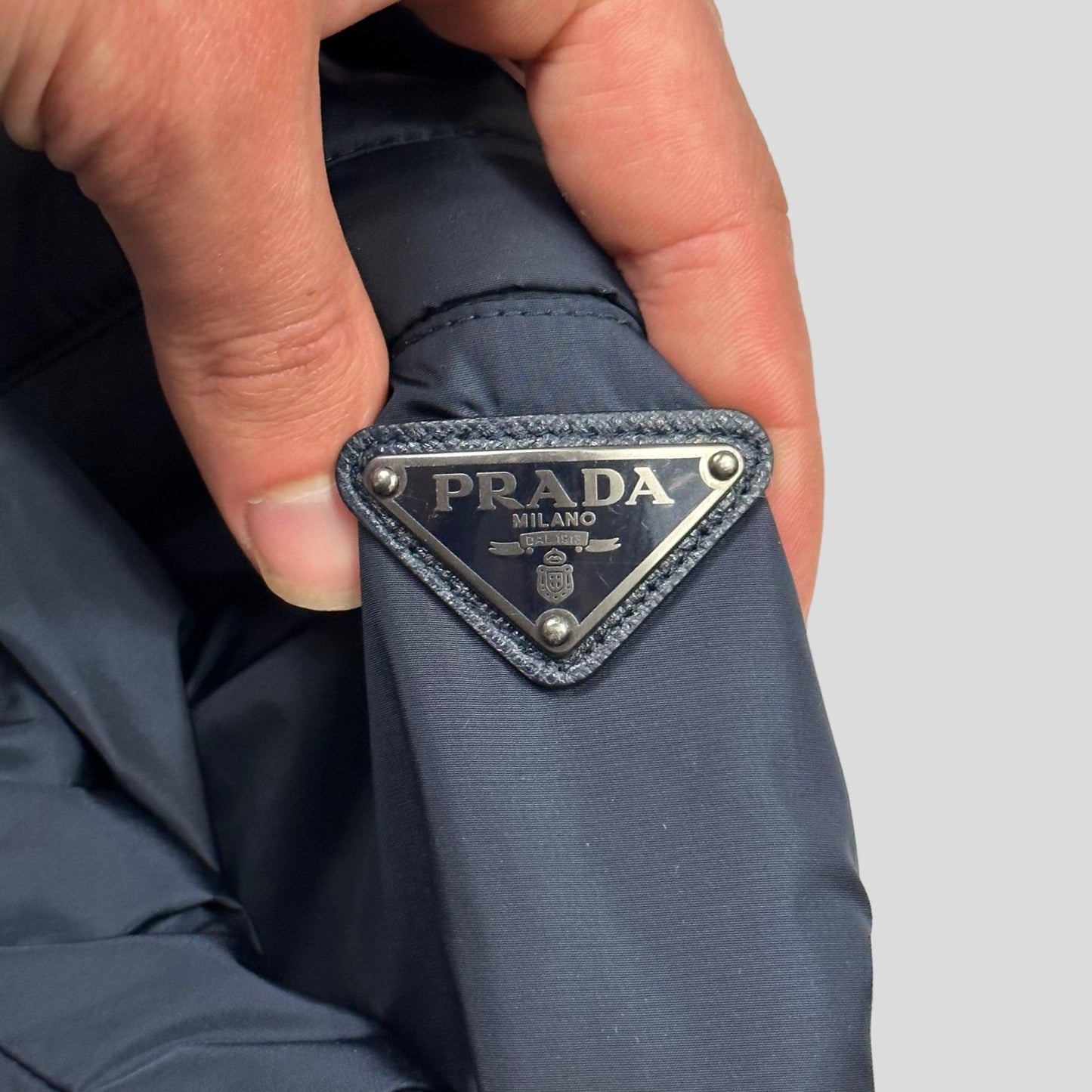 Prada Milano 2013 Midnight Navy Padded Nylon Windbreaker - M/L