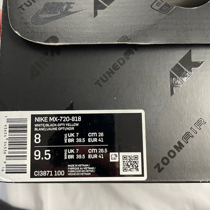 Nike Air Max 720 818, Size UK 7 | NIKE, White/Black/Opti Yellow