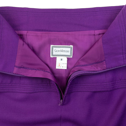 Vintage 90s Gianni Versace Tiered Skirt Womens Size W25 | W25, Purple