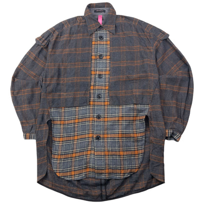 Vintage Yohji Yamamoto Pink Label Takeshi Kosaka Button Up Wool Shirt Size L