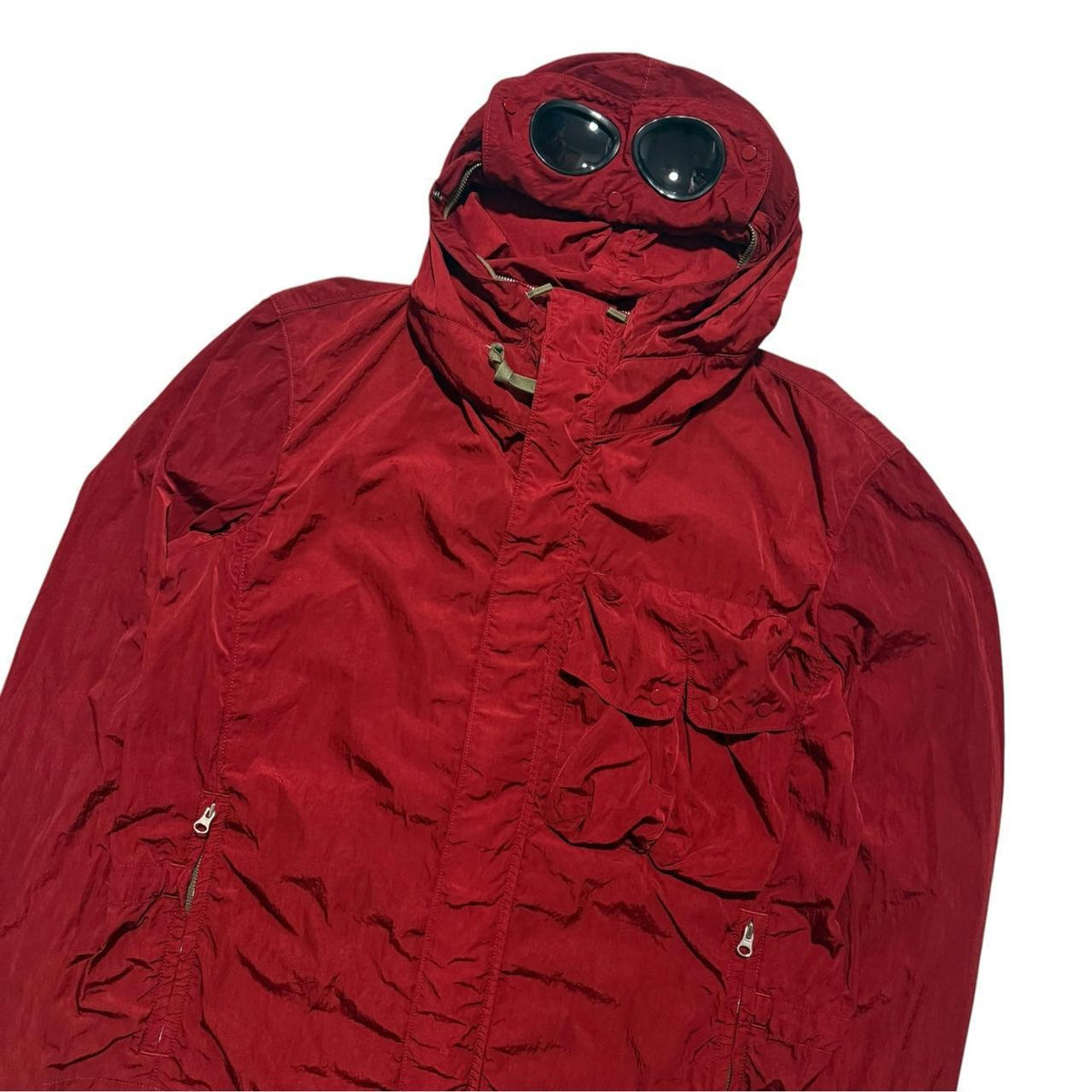 CP Company Nylon Goggle Jacket | Large, Red