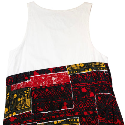 Vintage Issey Miyake Pattern Wrap Dress Womens Size M