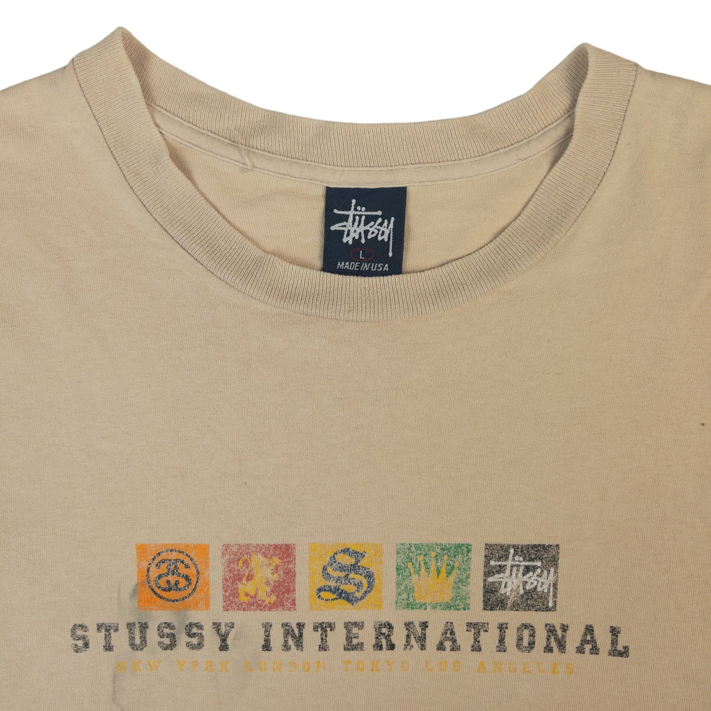 Vintage Stussy International T Shirt Size L