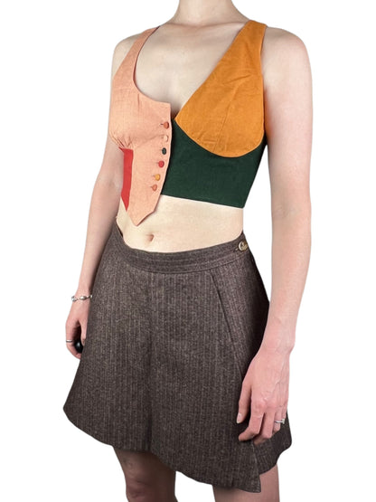 Moschino early 1990s corset style waist coat