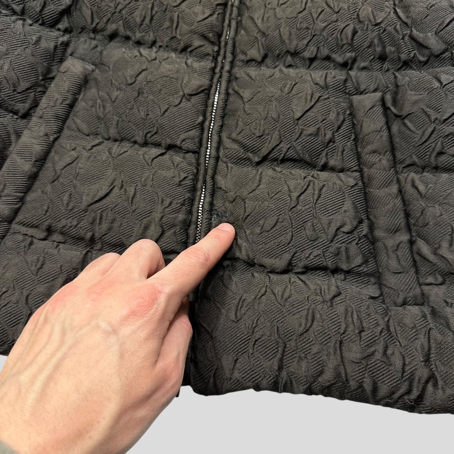 Prada 2014 Extreme Fur Hooded Silk & Wool Textured Puffer Jacket - IT44 (S) | Default Title, Blue
