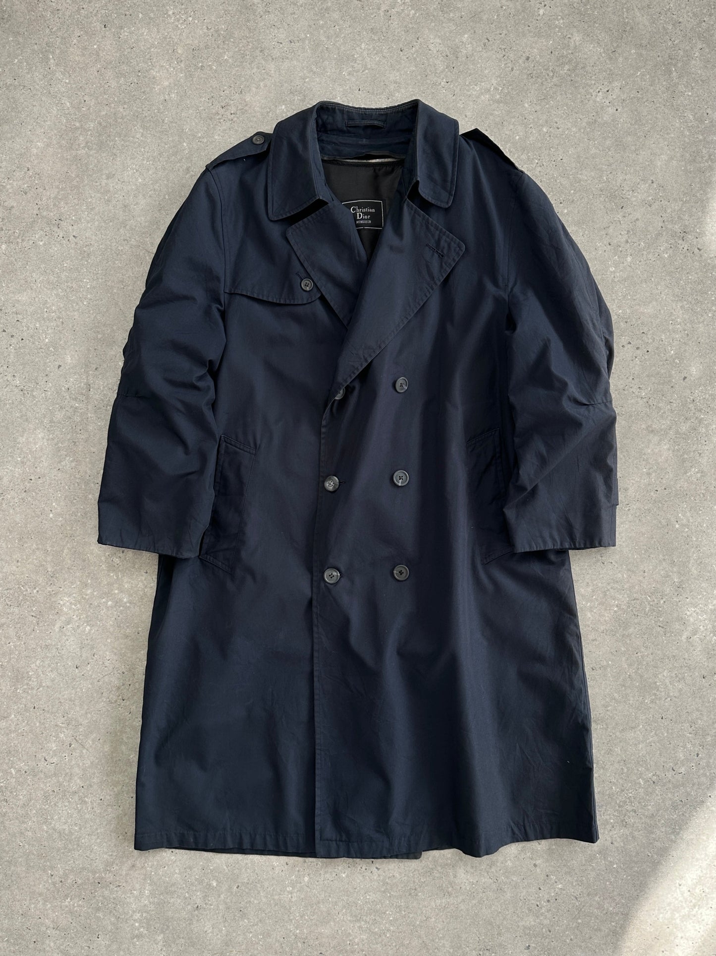 Christian Dior Monsieur Double Breasted Trench Coat - XL