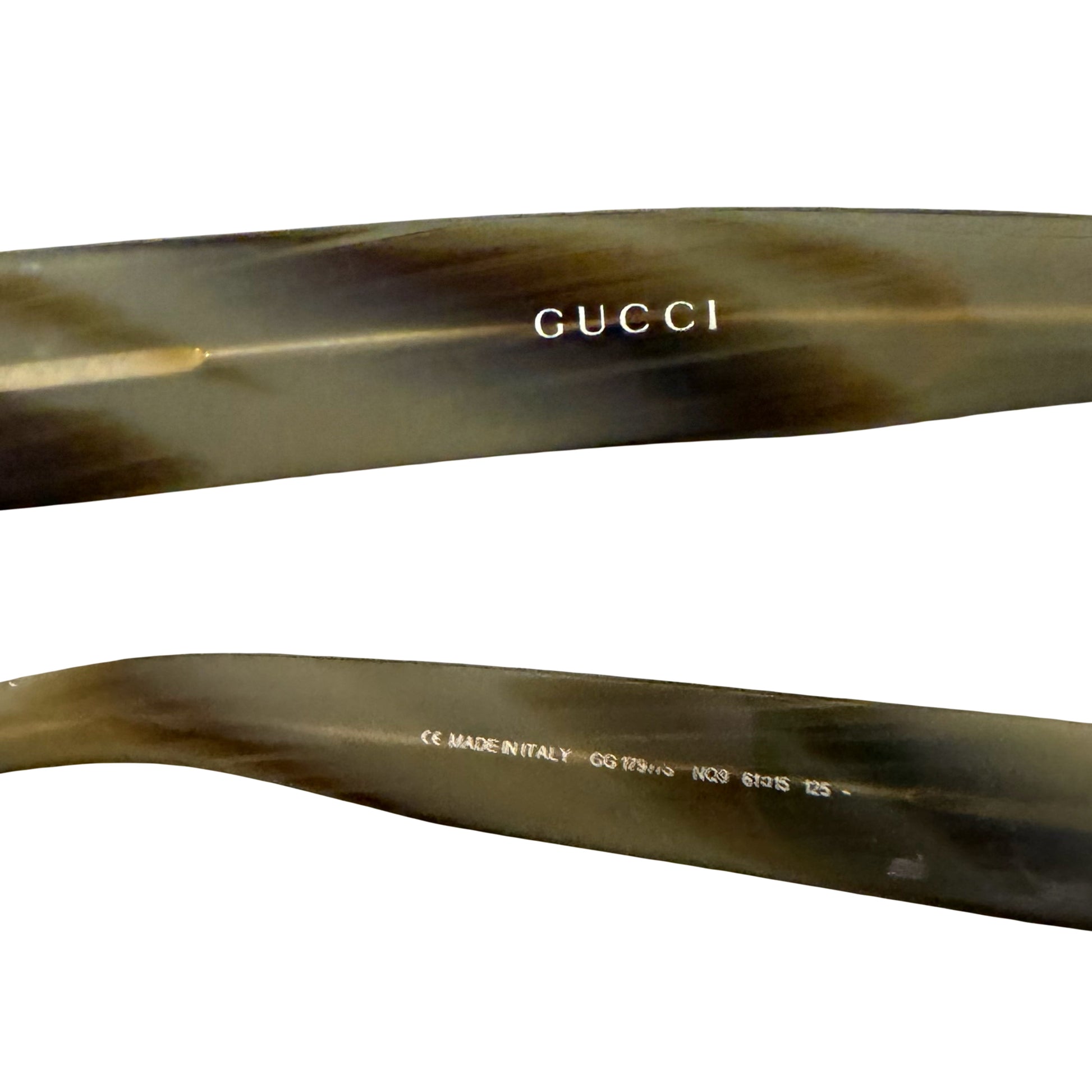 Gucci Monogram Sunglasses In Olive Green | O/S, Green