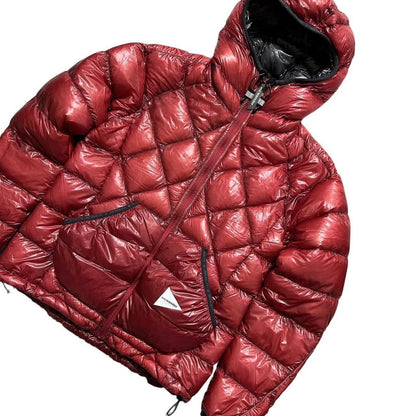 And Wander Red Pertex Diamond Stich Down Jacket