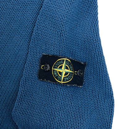 Vintage 2000s Stone Island Knitted Jumper Size M | Medium, Blue
