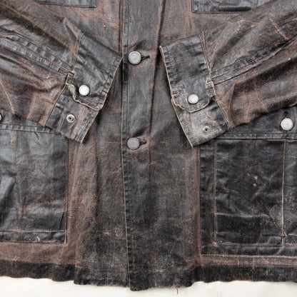 Vintage 2002 CP Company Spalmatura Linen Button Up Jacket Size XL | XL, Brown