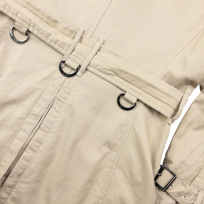Vintage 2000s Burberry Nova Check Lined Belted Trench Jacket Womens Size M | Medium, Beige