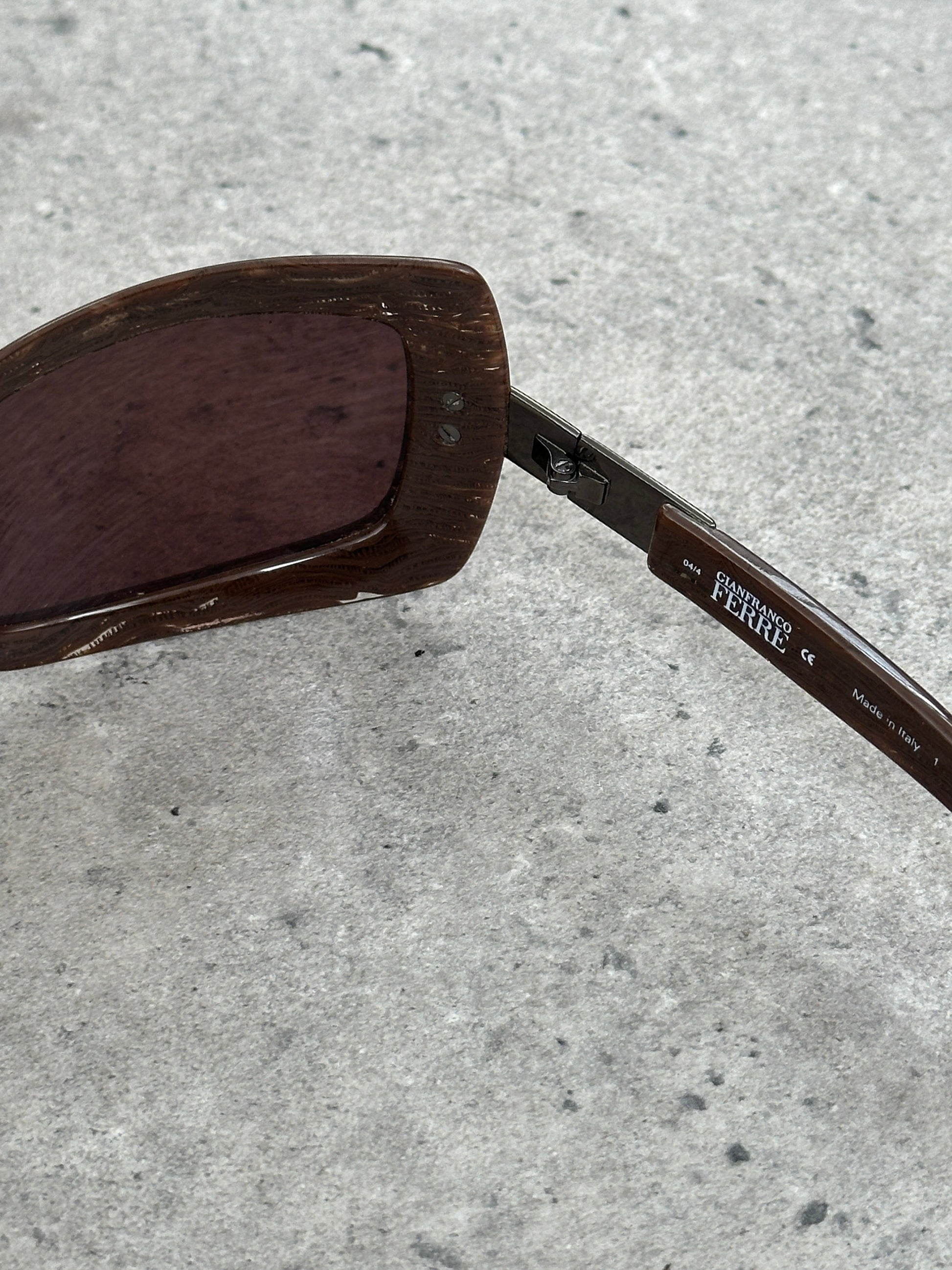 Gianfranco Ferrre 1990s Oversized Logo Sunglasses