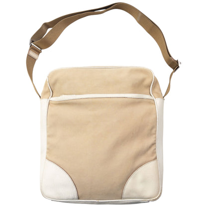 Vintage 2000s Prada Crossbody Bag | O/S, Beige