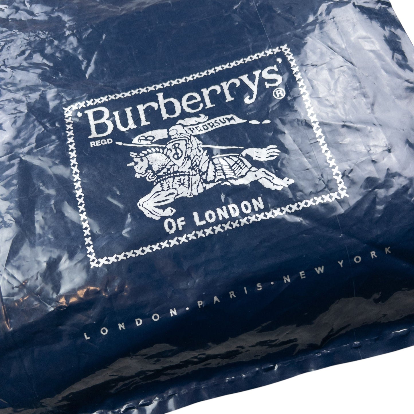 Vintage 90s Burberry Shopping Bag | O/S, Navy