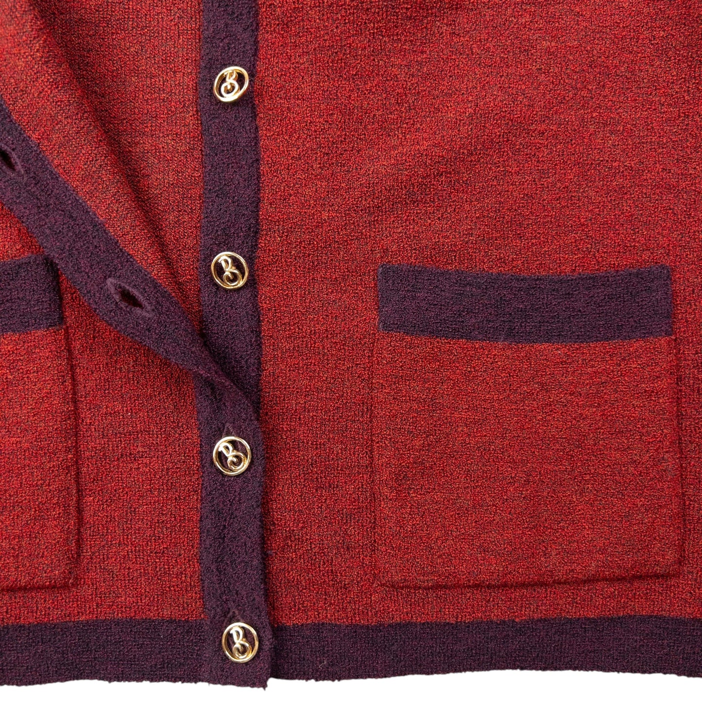 Vintage 90s Burberry Wool Cardigan Womens Size XL | XL, Purple
