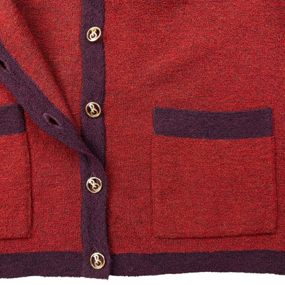 Vintage 90s Burberry Wool Cardigan Womens Size XL | XL, Purple