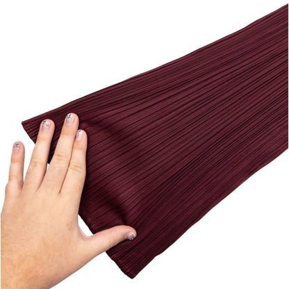 Vintage 90s Pleats Please By Issey Miyake Pleated Trousers Womens Size M | Medium, Burgundy