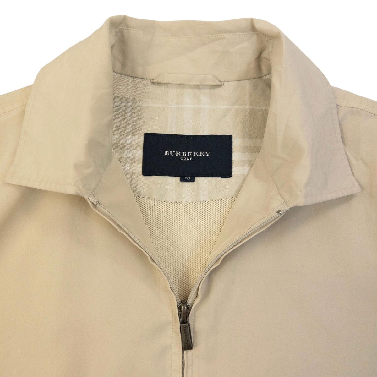 Vintage 2000s Burberry Zip Up Jacket Size S | Small, Cream