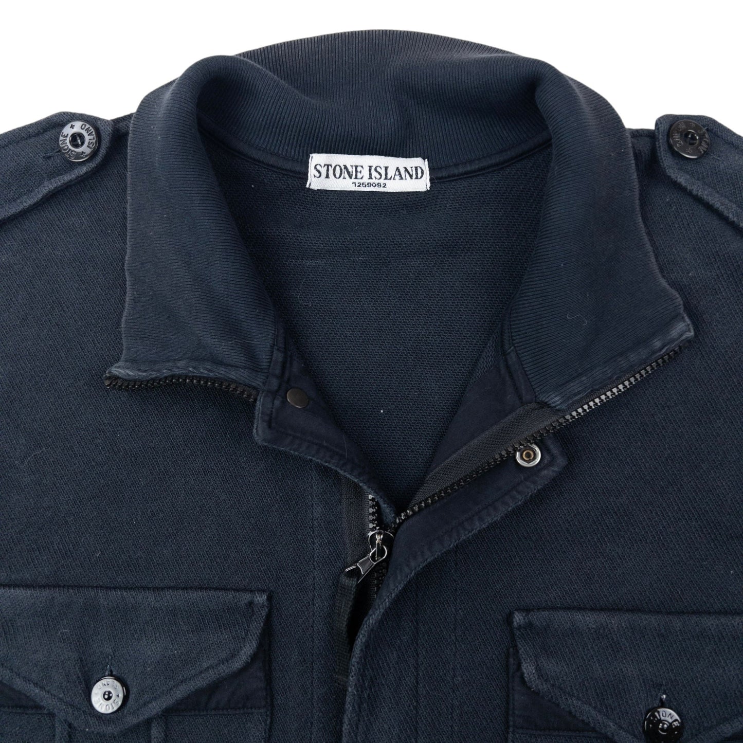 Vintage 2004 Stone Island Zip Up Jacket Size M | Medium, Navy