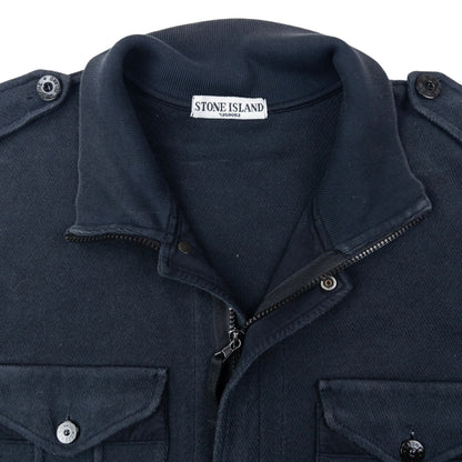 Vintage 2004 Stone Island Zip Up Jacket Size M | Medium, Navy