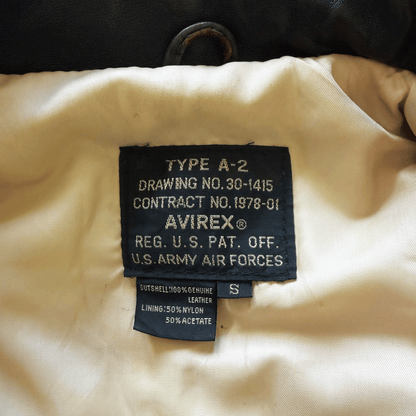 Avirex 'The K.O Kid' A2 Leather Flight Jacket - S / M | S / M, Red