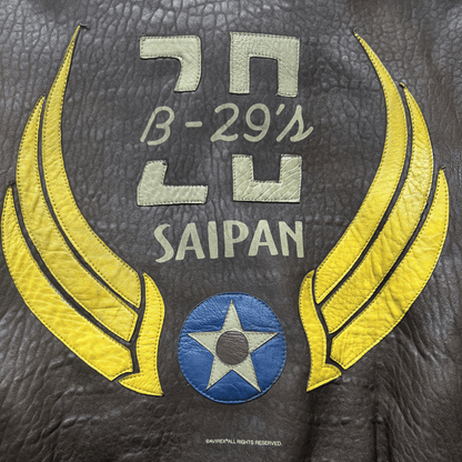 Avirex 'Saipan' 1988 A2 Leather Flight Jacket - S / M | S / M, Red