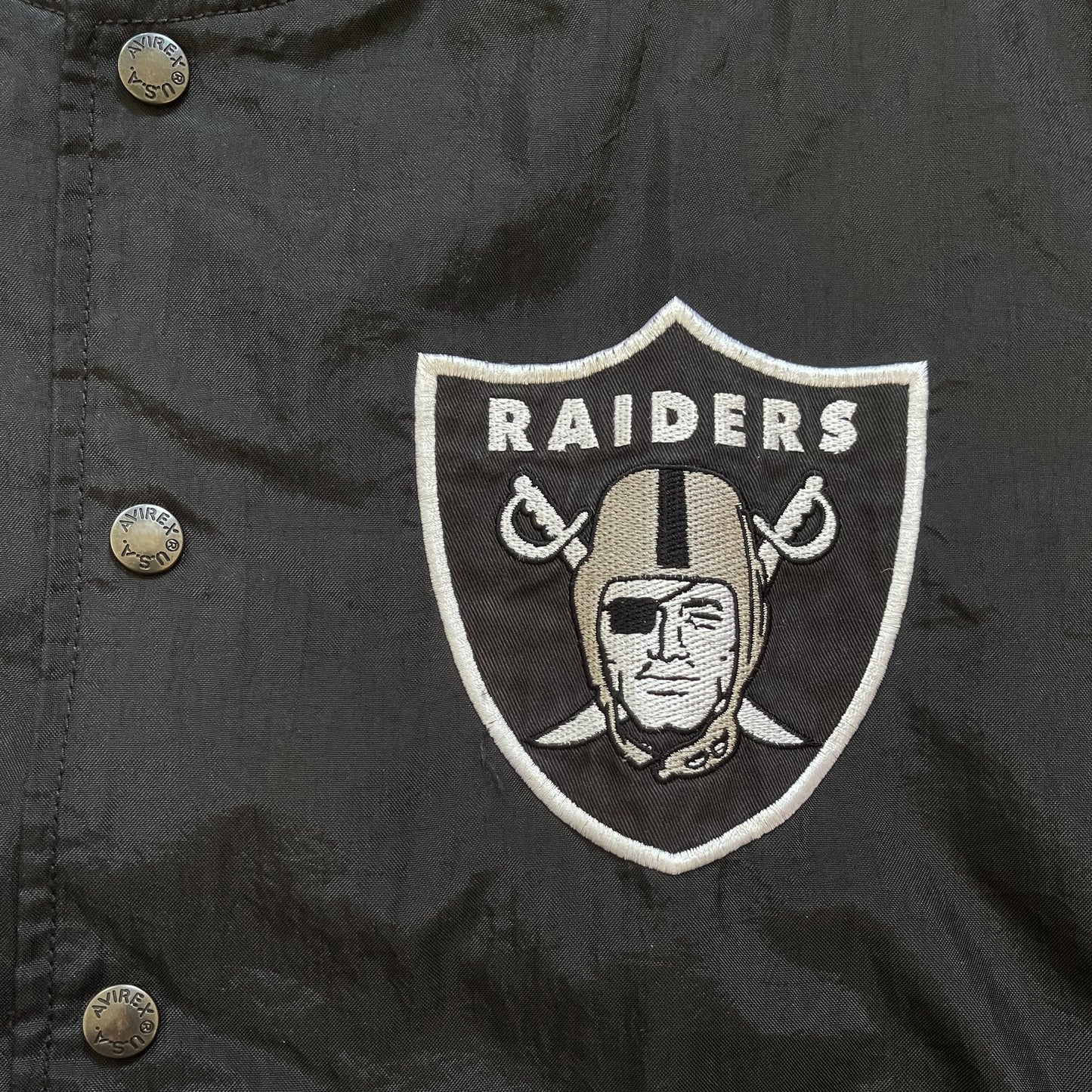 Avirex x Raiders NFL Varsity Bomber Jacket - XL