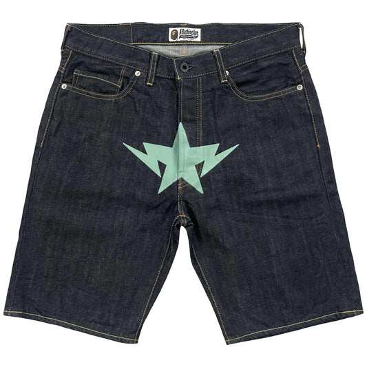 Bapesta Denim Shorts - W32"