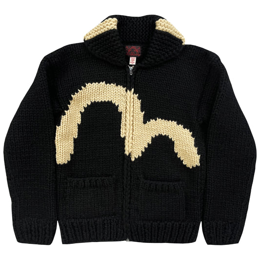 Evisu Cowichan Knitted Cardigan - M