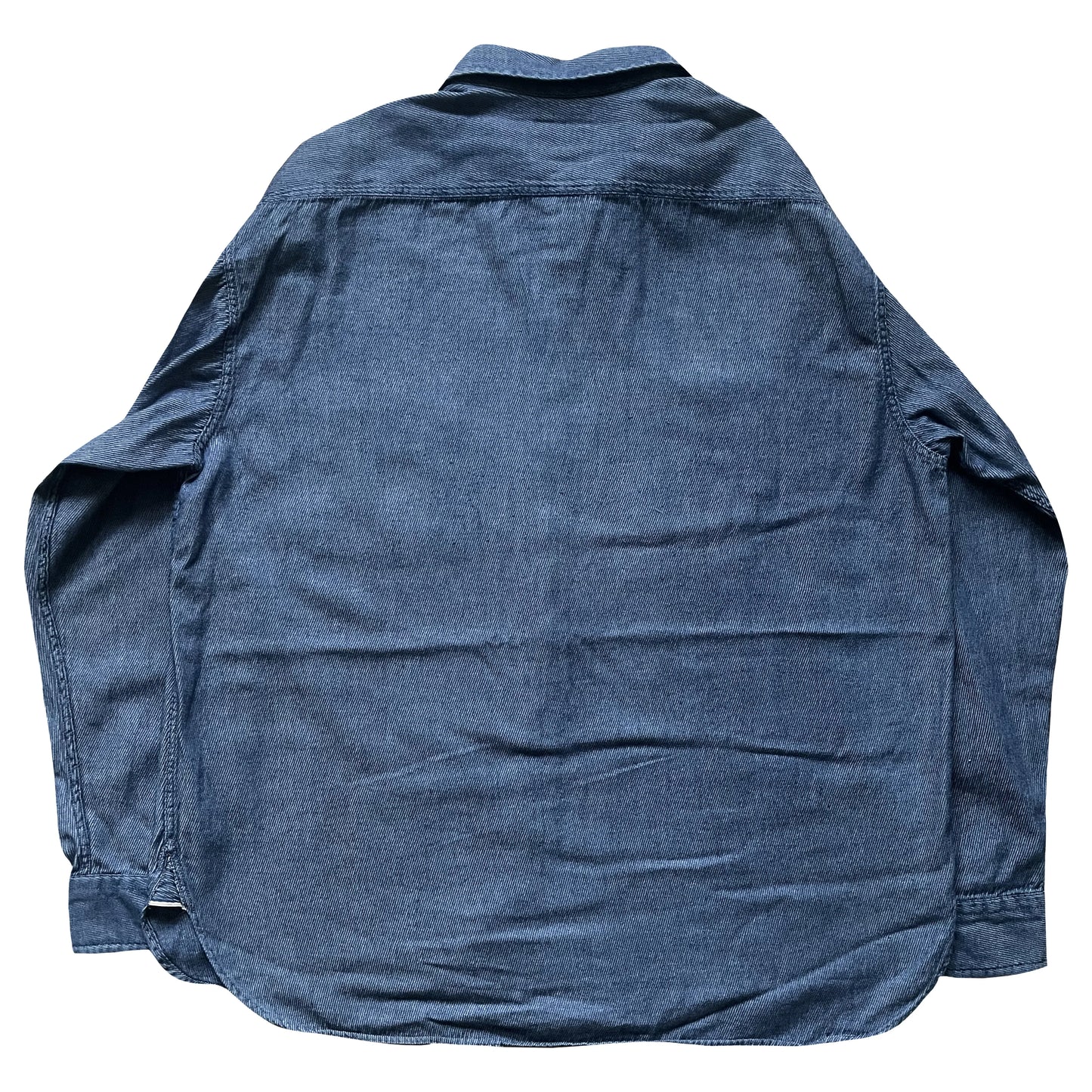 Evisu Script Denim Long Sleeve Shirt - L