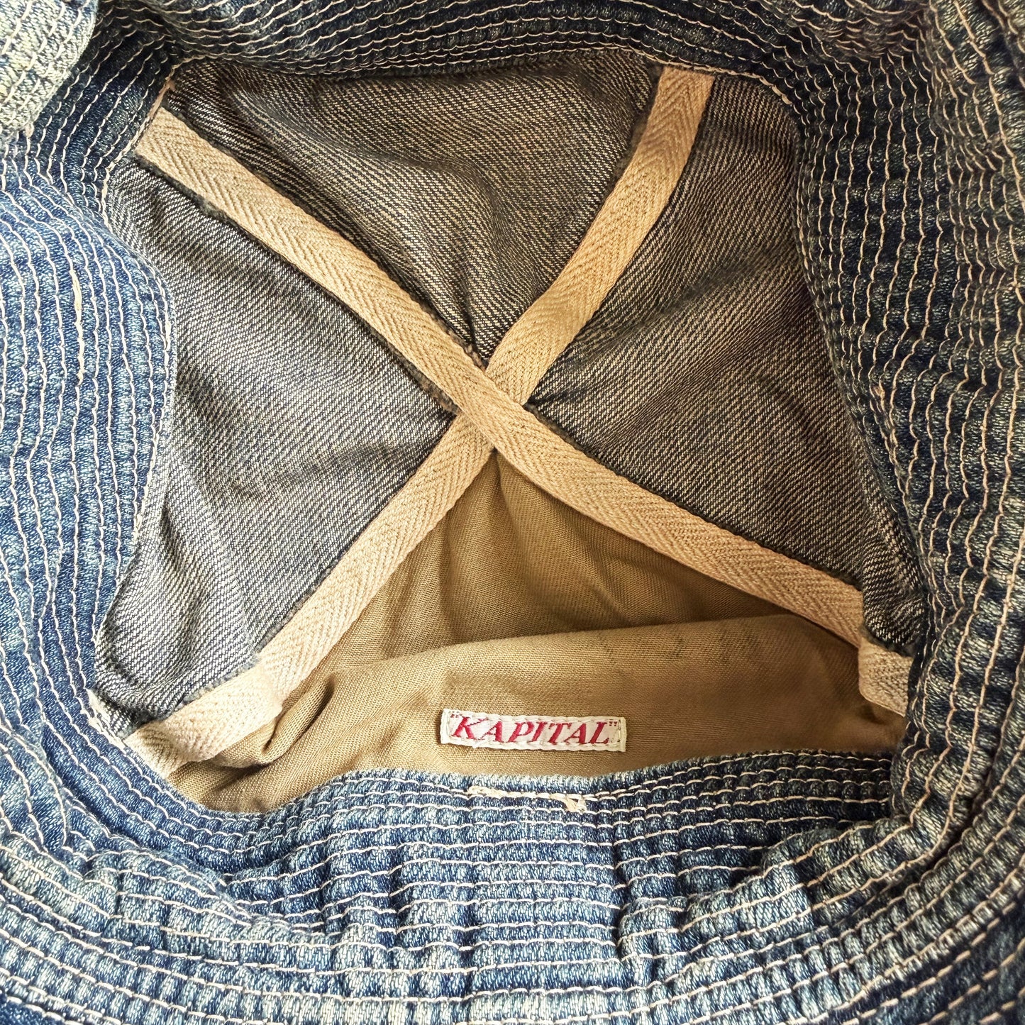 Kapital 'The Old Man & The Sea' Denim Bucket Hat | O/S, Red