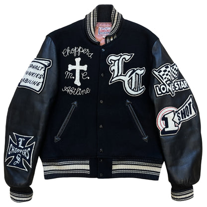 Style Eyes 'Lonestar Choppers MC' Varsity Jacket - L