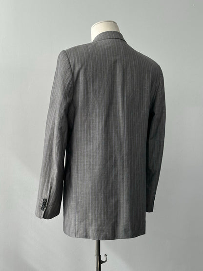 Loro Piana x Coldes 1990s Linen Striped Blazer - 40R