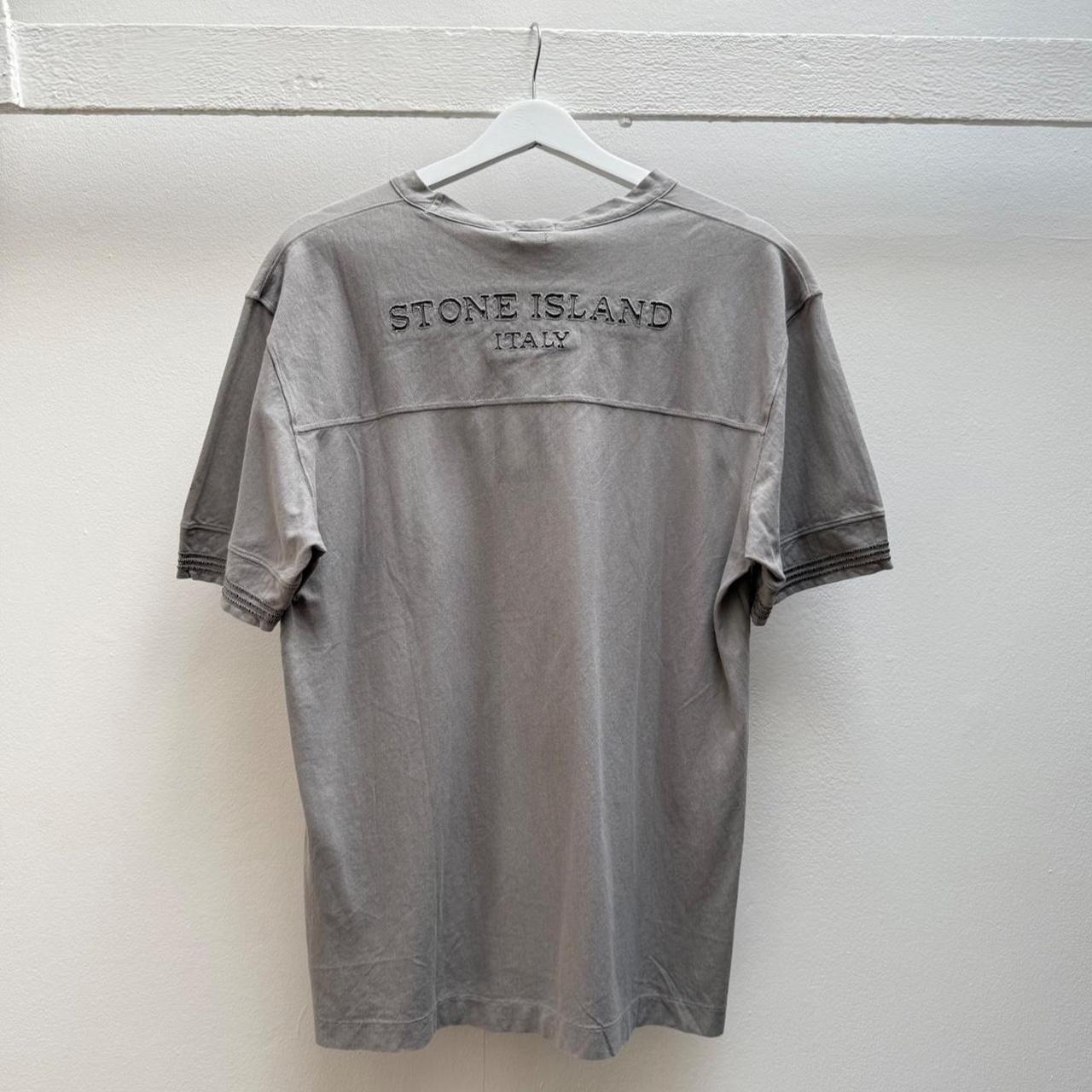 00’s Stone Island Logo T-shirt in Grey (L) | Large, Grey